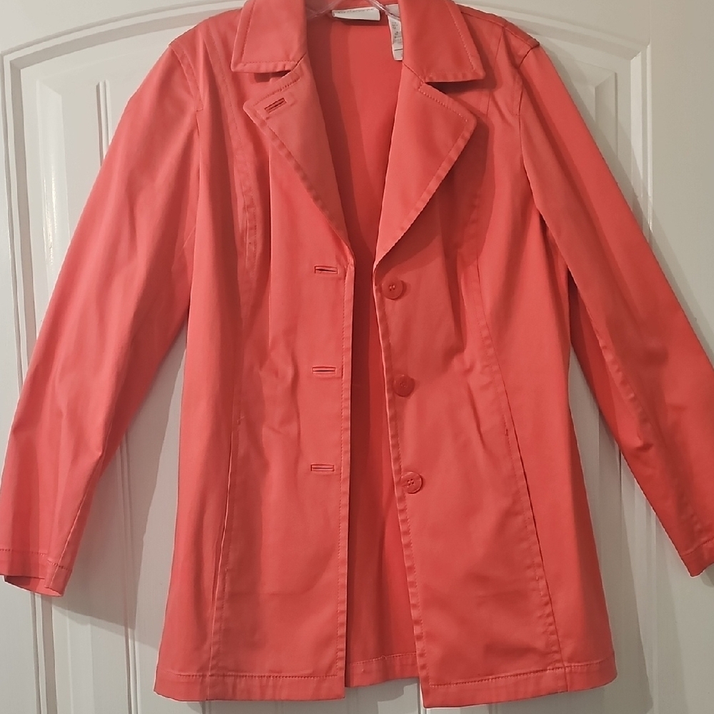 Liz Claiborne Coral Trench Coat
